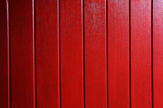 red wooden surface