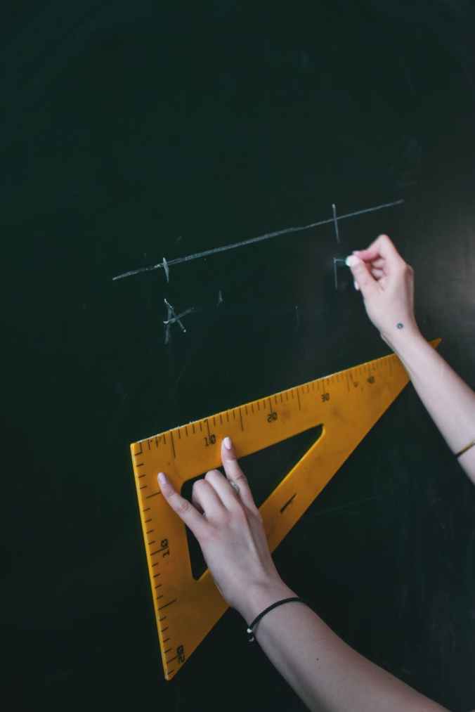 person solving distance of points