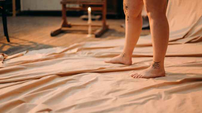 a person with decorative tattoo